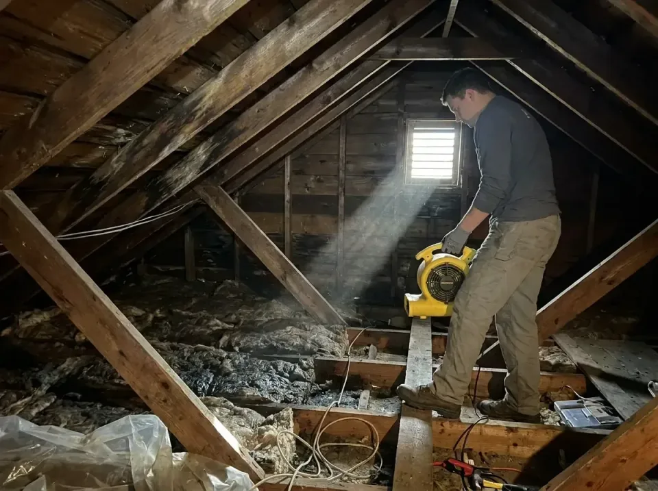 attic-water-damage-drying-proc-007 — frequently asked questions, Emergency Water Extraction & 24/7 Flood Response in Wallace…